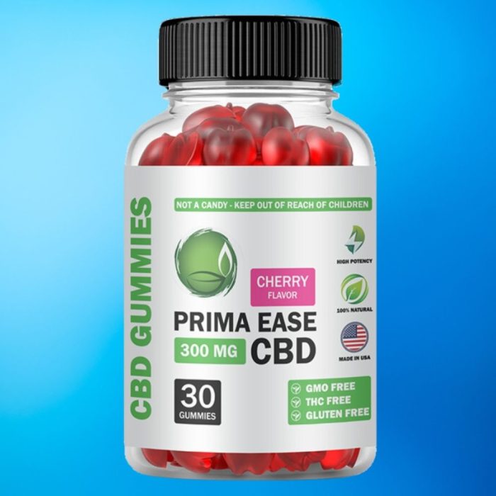 Prima Ease Cherry CBD Gummies